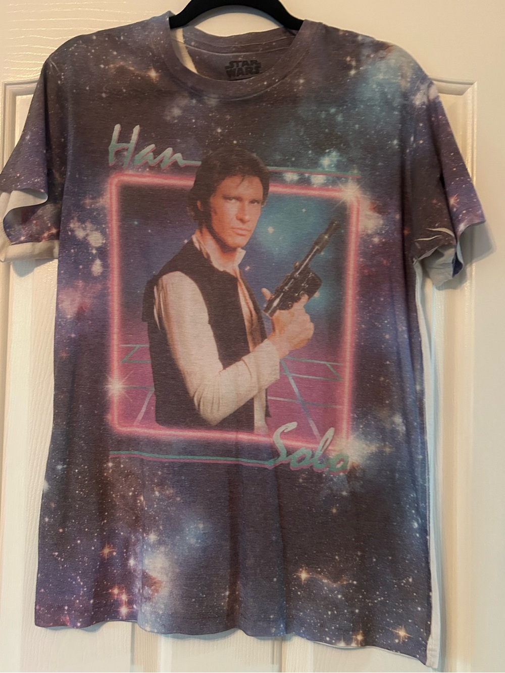 Star Wars Vintage Portrait Tee - Purple, Pink & Blue